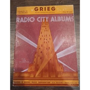 Radio City Grieg Selected Compositions for Piano Library No. 12 Volume One 166